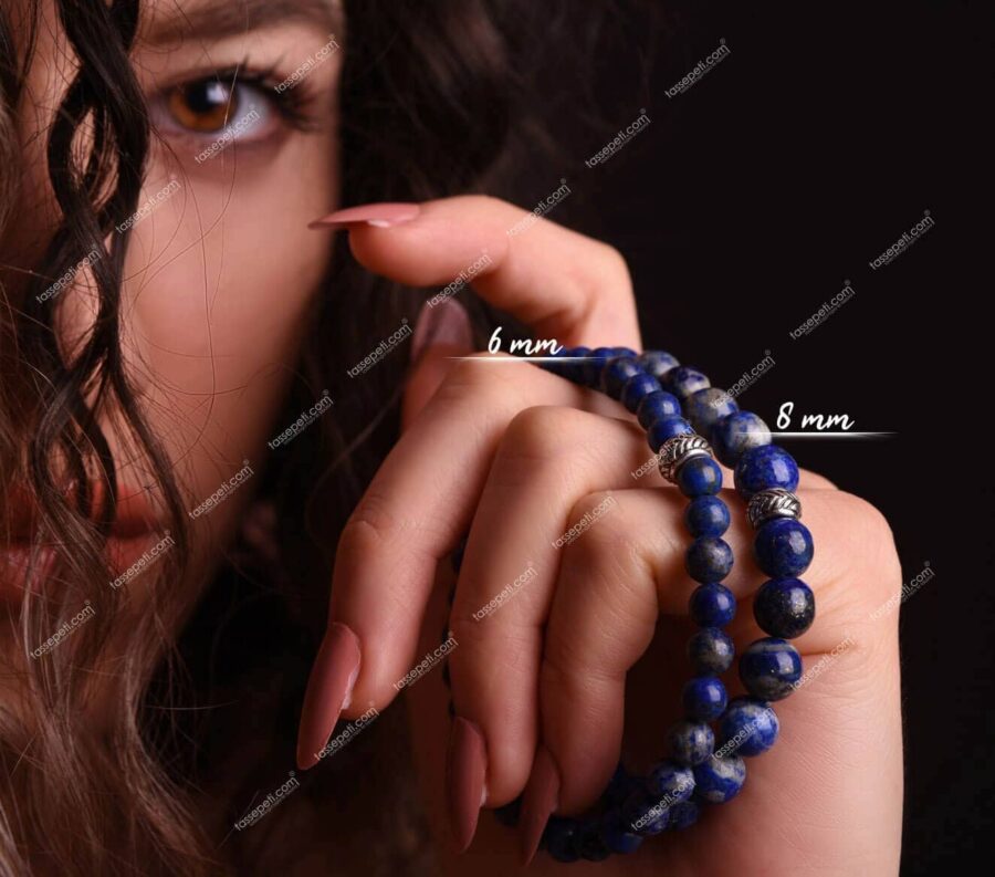 lapis lazuli doğal taş kadın bileklik