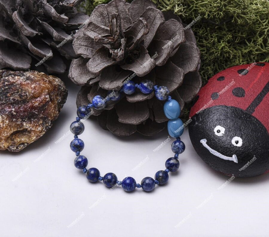 lapis lazuli doğal taş çocuk bileklik
