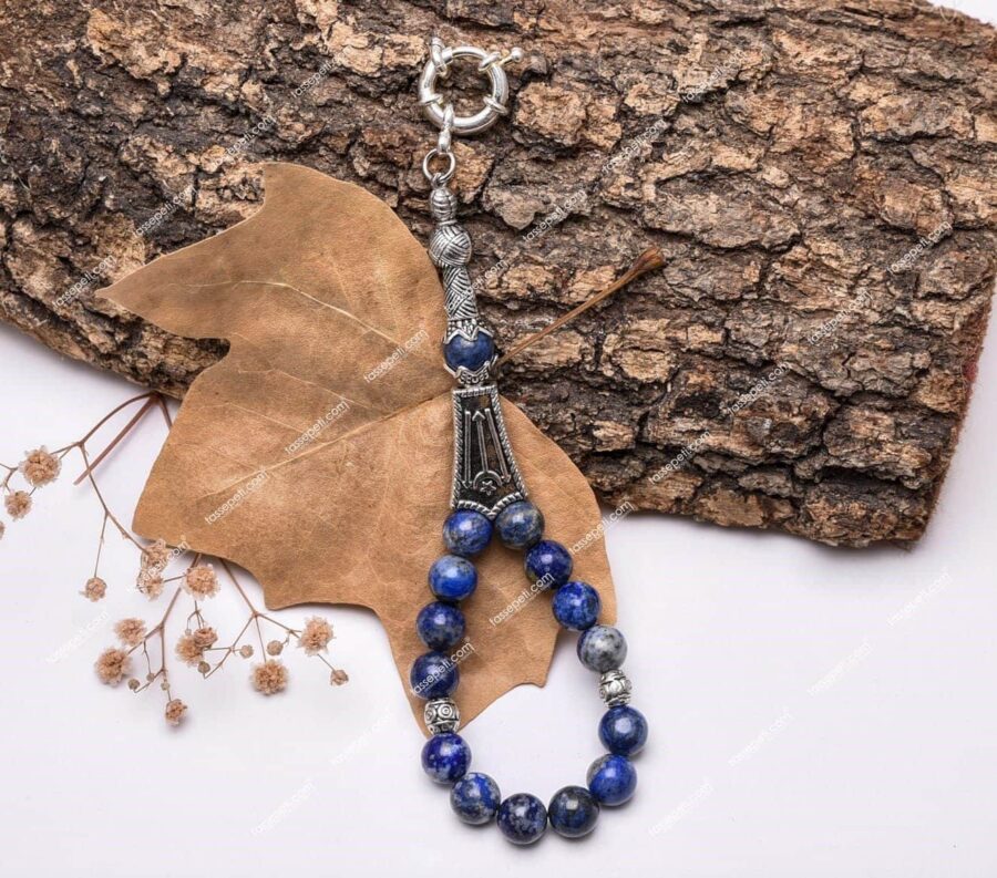 Lapis Lazuli Doğaltaşı Tesbih Model Anahtarlık