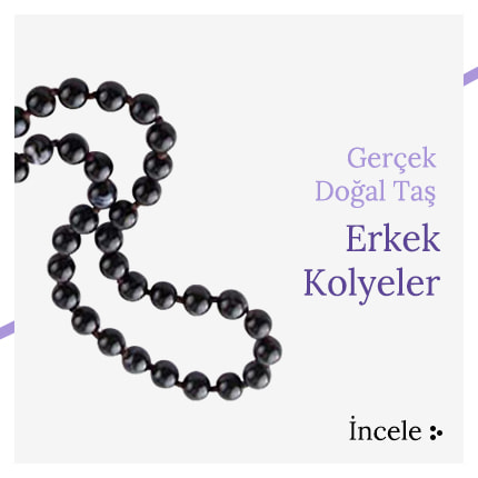 doğal taş erkek kolyeleri