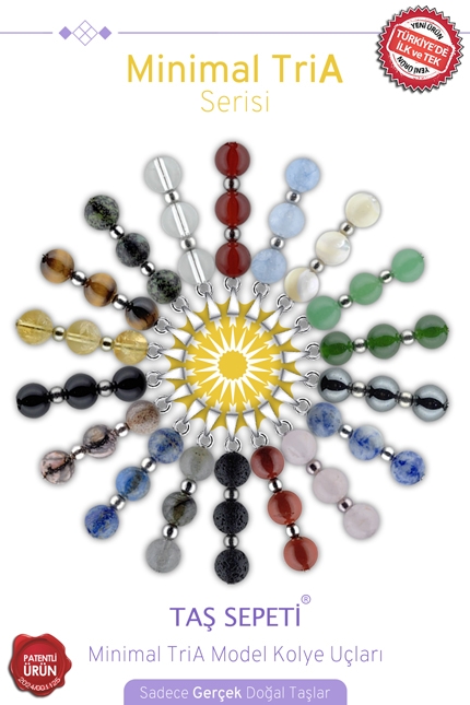 minimal tria serisi kolye uçları