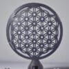 Kristal Kuvars Yaşam Çiçeği Arınma Farkındalık Enerji Lambası Amber Led Işık Meditasyon Hayat Çiçeği