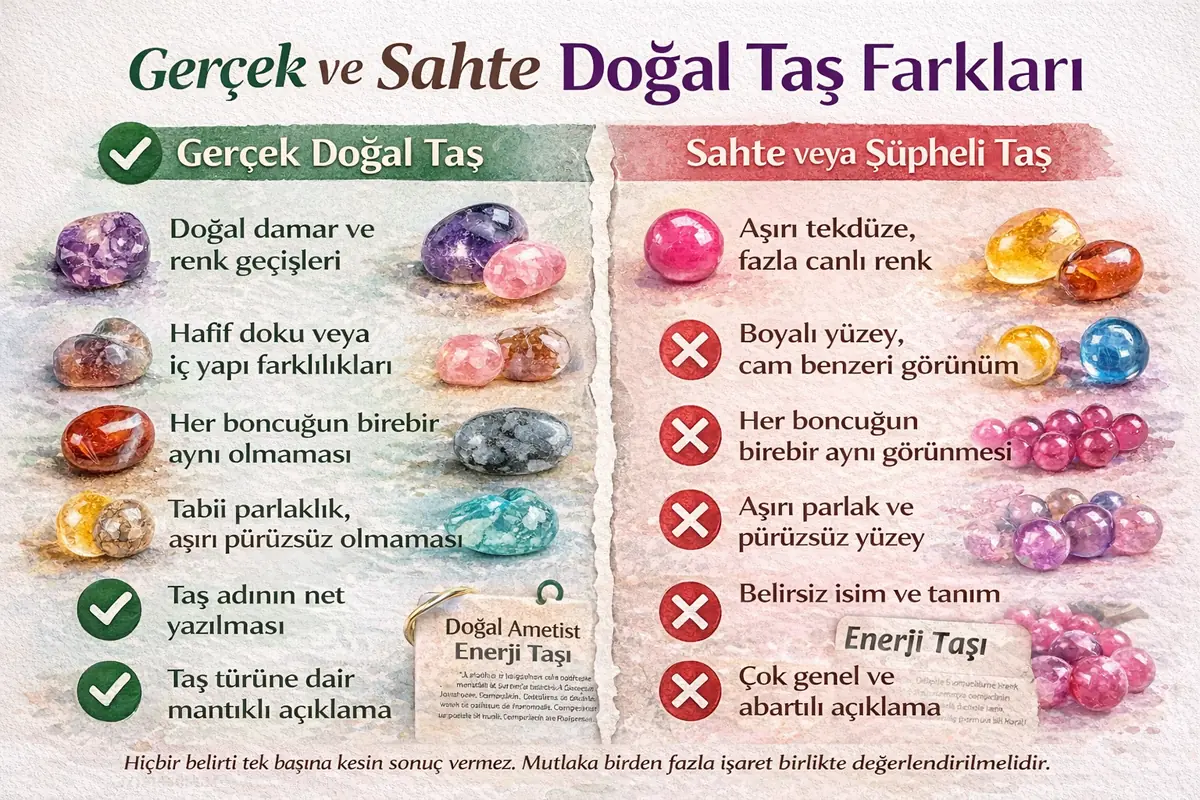 Gerçek ve sahte doğal taş farkları